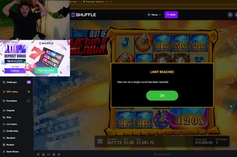 Throat Shuffle Max Win